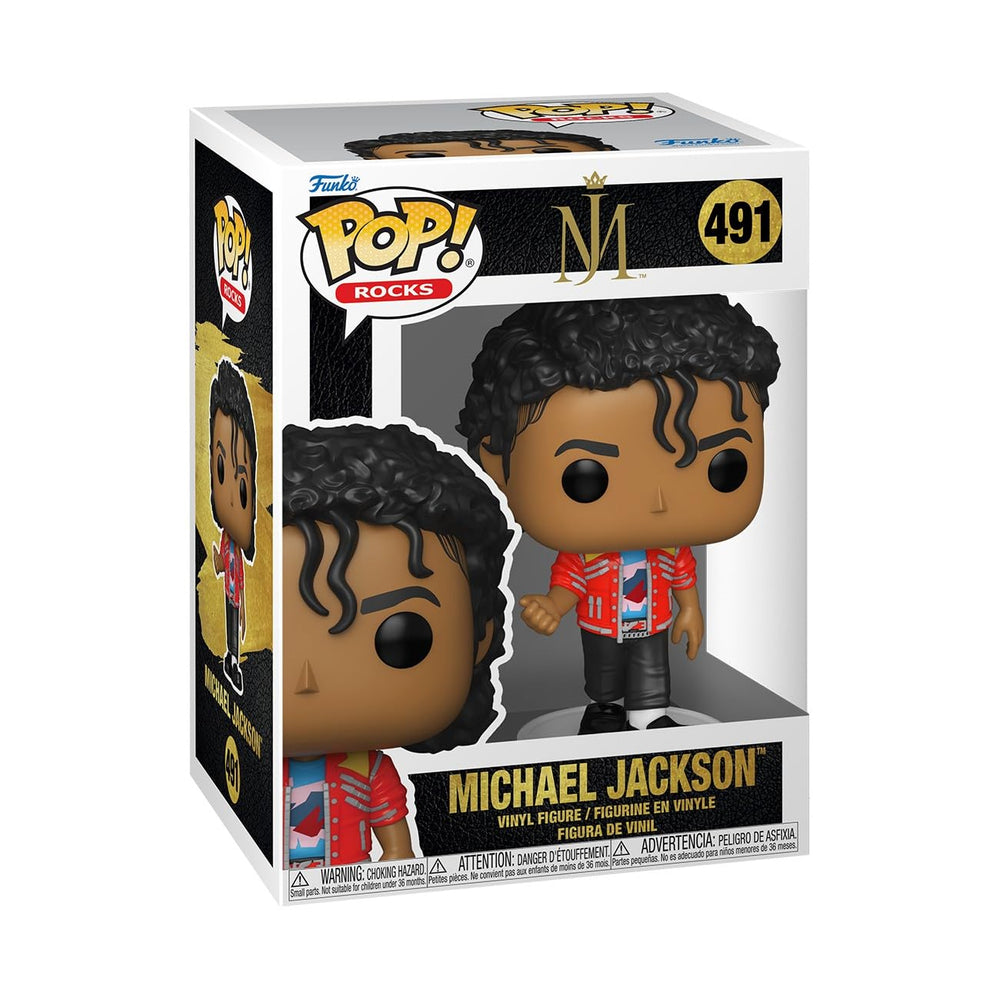 Funko Pop! Rocks: Michael Jackson - Beat It - Figura de vinilo coleccionable - Idea de regalo - Producto oficial - Juguetes para niños y adultos - Fans de la música - Figura modelo para coleccionistas