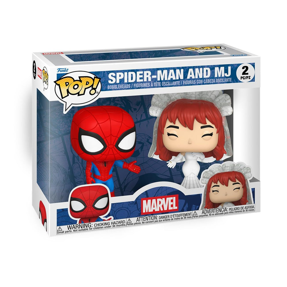 Funko Pop! Marvel: Superhero Couples - Spider Man y MJ - Figura de vinilo coleccionable - Idea de regalo - Producto oficial - Juguetes para niños y adultos - Fans de Marvel