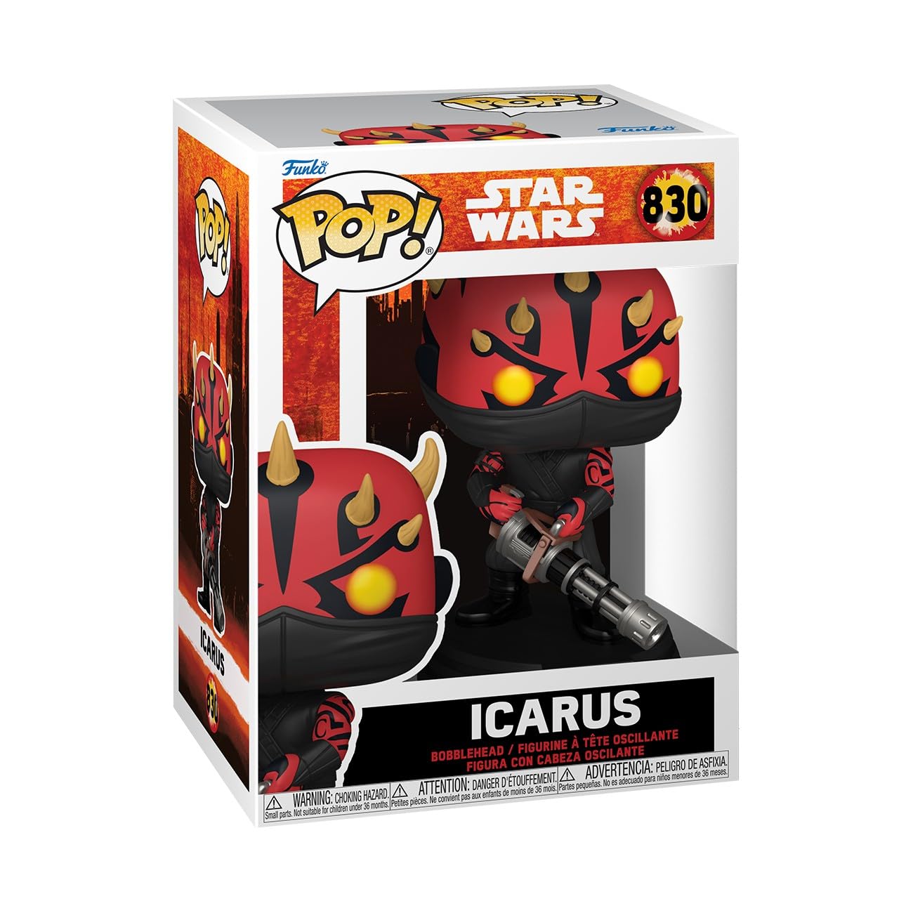 Funko Pop! Star Wars: Maul - Señor de las Sombras - Ícaro - Figura de vinilo coleccionable - Idea de regalo - Producto oficial - Juguetes para niños y adultos - Fans de Star Wars - Figura modelo para coleccionistas y exhibidores