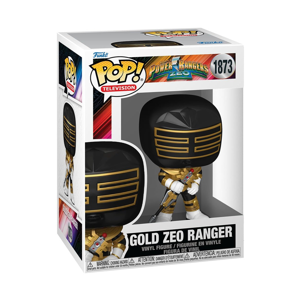 Funko Pop! TV: Power Rangers Zeo - Gold Zeo Ranger - Figura de vinilo coleccionable - Idea de regalo - Producto oficial - Juguetes para niños y adultos - Fans de la televisión