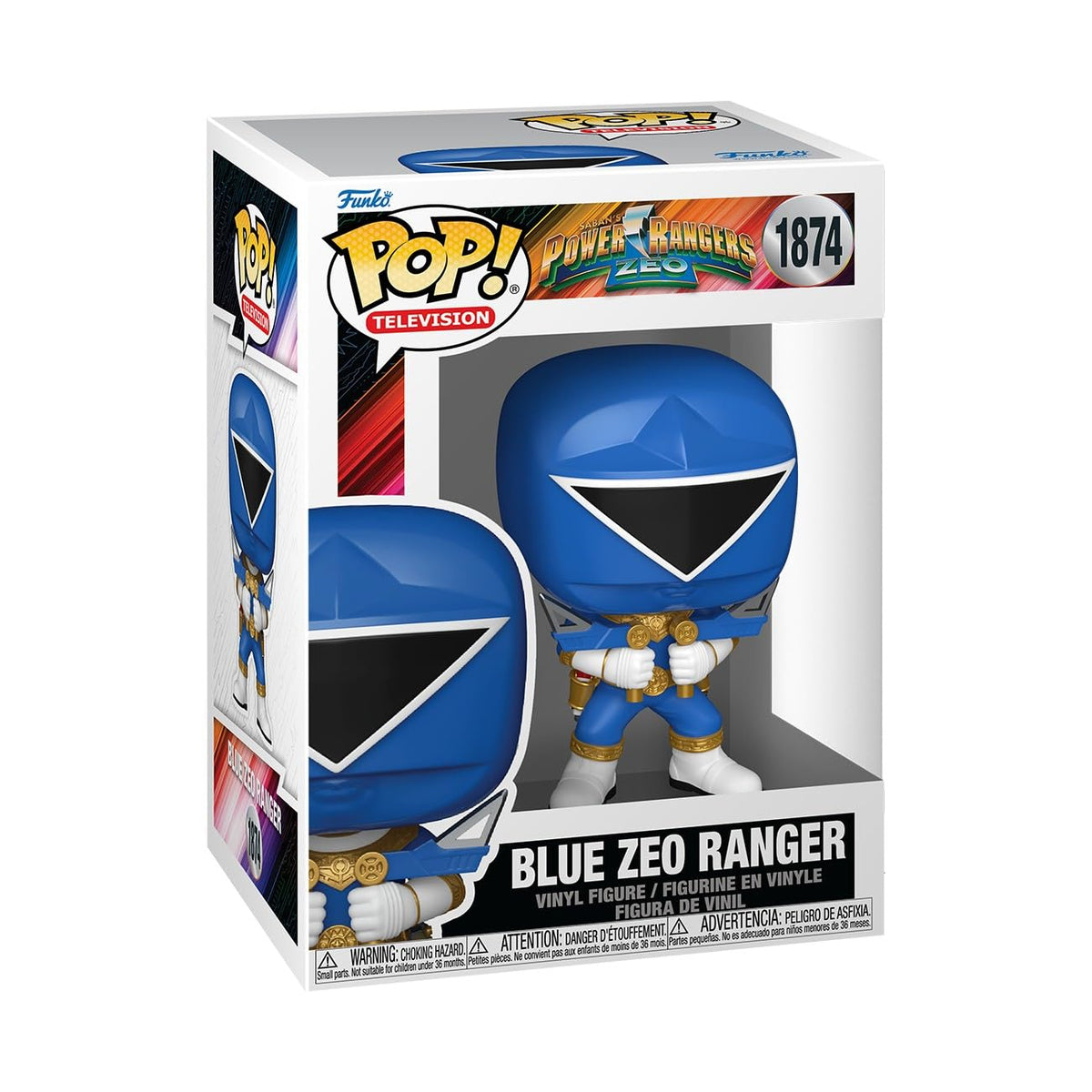Funko Pop! TV: Power Rangers Zeo - Blue Zeo Ranger - Figura de vinilo coleccionable - Idea de regalo - Producto oficial - Juguetes para niños y adultos - Fans de la televisión - Figura modelo para coleccionistas