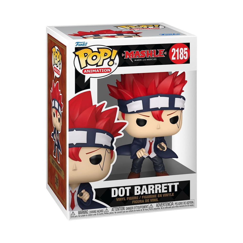 Funko Pop! Animation: Mashle - Dot Barrett - 1/6 probabilidades para variante de persecución rara - Figura de vinilo coleccionable - Idea de regalo - Producto oficial - Juguetes para niños y adultos