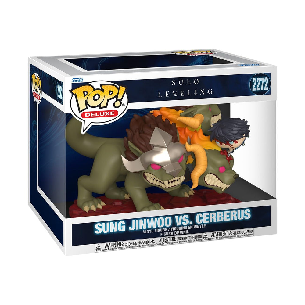 Funko Pop! Deluxe: Solo Leveling - Sung Jinwoo Vs Cerberus - Figura de vinilo coleccionable - Idea de regalo - Producto oficial - Juguetes para niños y adultos - Fans del anime