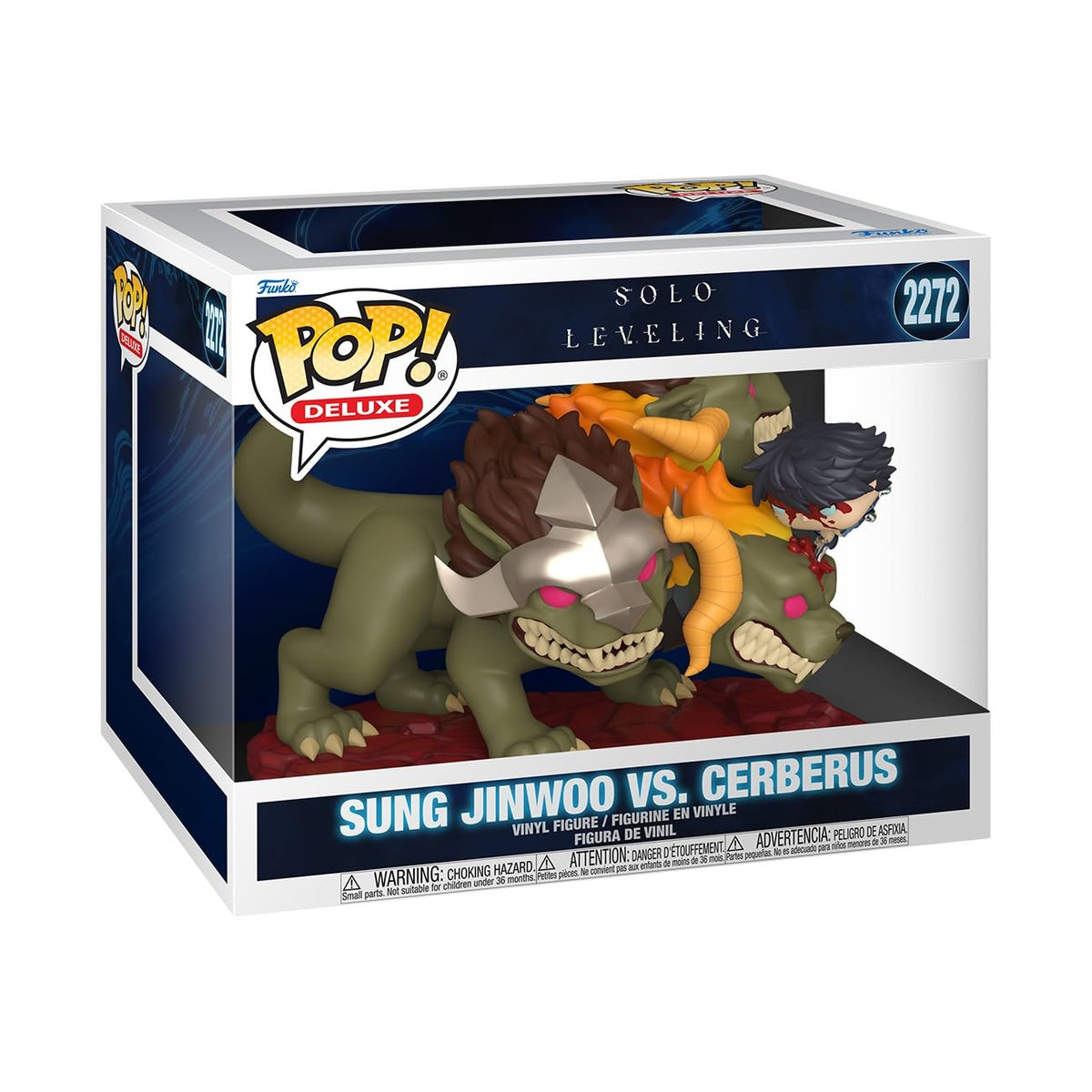 Funko Pop! Deluxe: Solo Leveling - Sung Jinwoo Vs Cerberus - Figura de vinilo coleccionable - Idea de regalo - Producto oficial - Juguetes para niños y adultos - Fans del anime