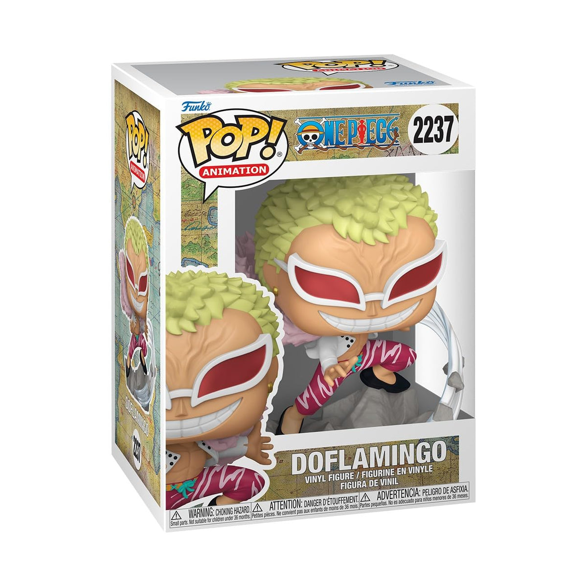 Funko Pop! Animation: One Piece - (Refresh) - Doflamingo - Figura de vinilo coleccionable - Idea de regalo - Producto oficial - Juguetes para niños y adultos - Fans del anime - Figura modelo para
