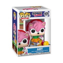 Funko Pop! Games: Sonic The Hedgehog - Amy - 1/6 probabilidades para variante de persecución rara - Figura de vinilo coleccionable - Idea de regalo - Producto oficial - Juguetes para niños y adultos