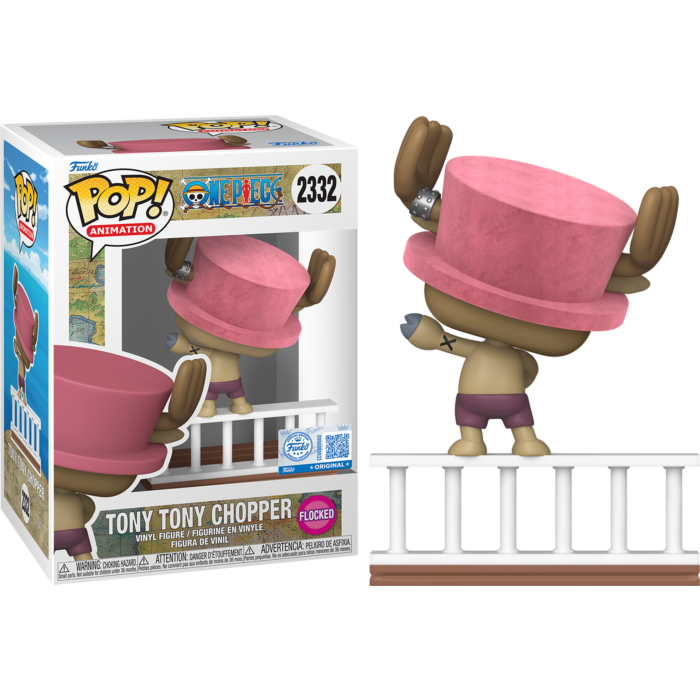 Funko Pop! Animation: One Piece Straw Hat Pirates - Tony Tony Chopper (Flocked) 2332 - EED Exclusive