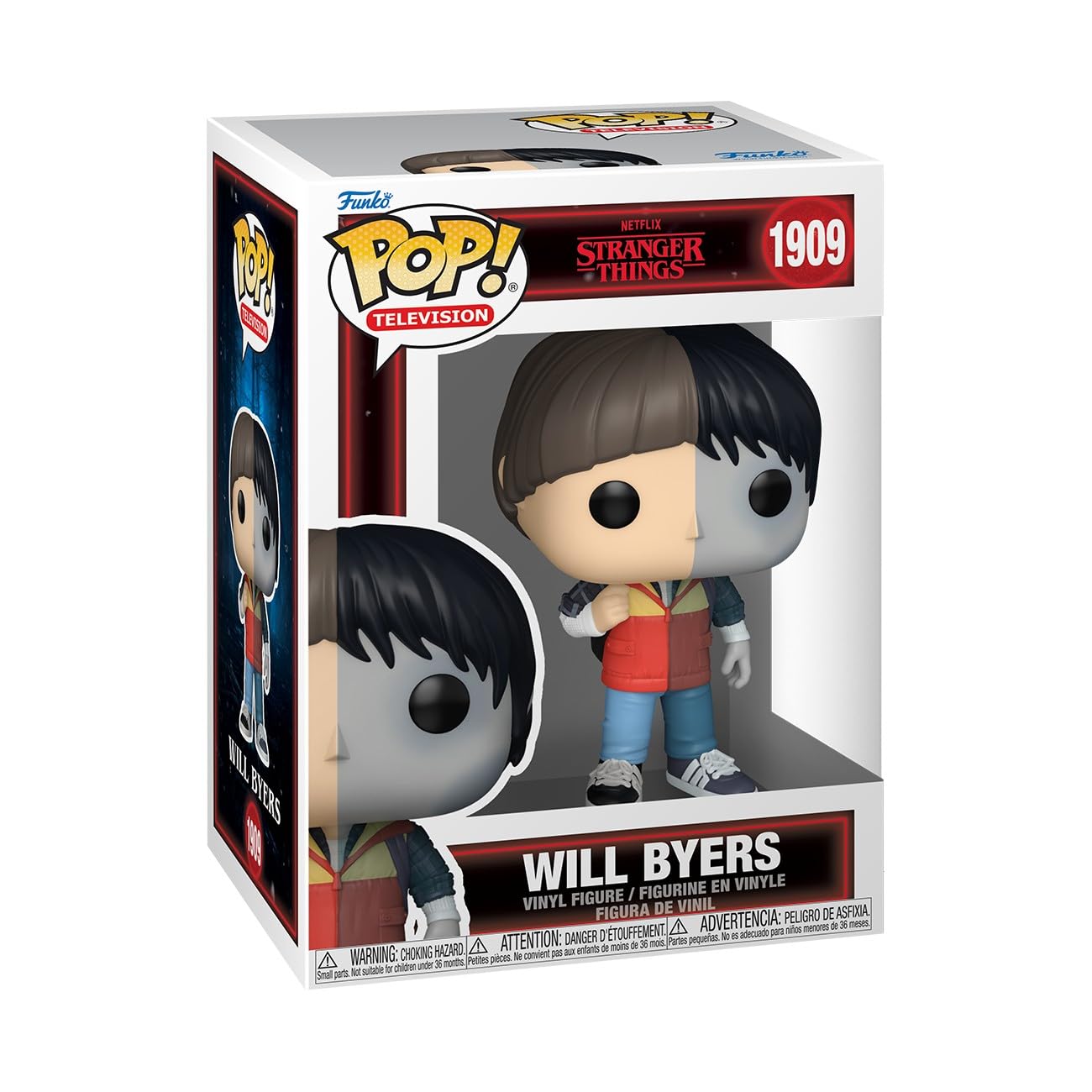 Funko Pop! TV: Stranger Things - Will Byers Split - Figura de vinilo coleccionable - Idea de regalo - Producto oficial - Juguetes para niños y adultos - Fans de fantasía - Figura modelo para coleccionistas y exhibidores