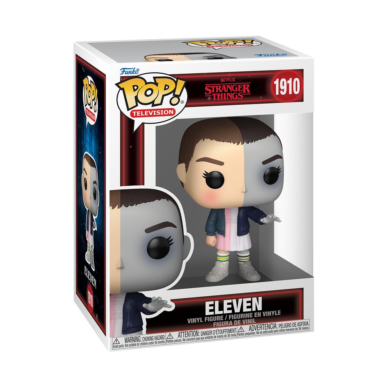 Funko Pop! TV: Stranger Things - Eleven Split - Figura de vinilo coleccionable - Idea de regalo - Producto oficial - Juguetes para niños y adultos - Fans de fantasía - Figura modelo para coleccionistas y exhibidores