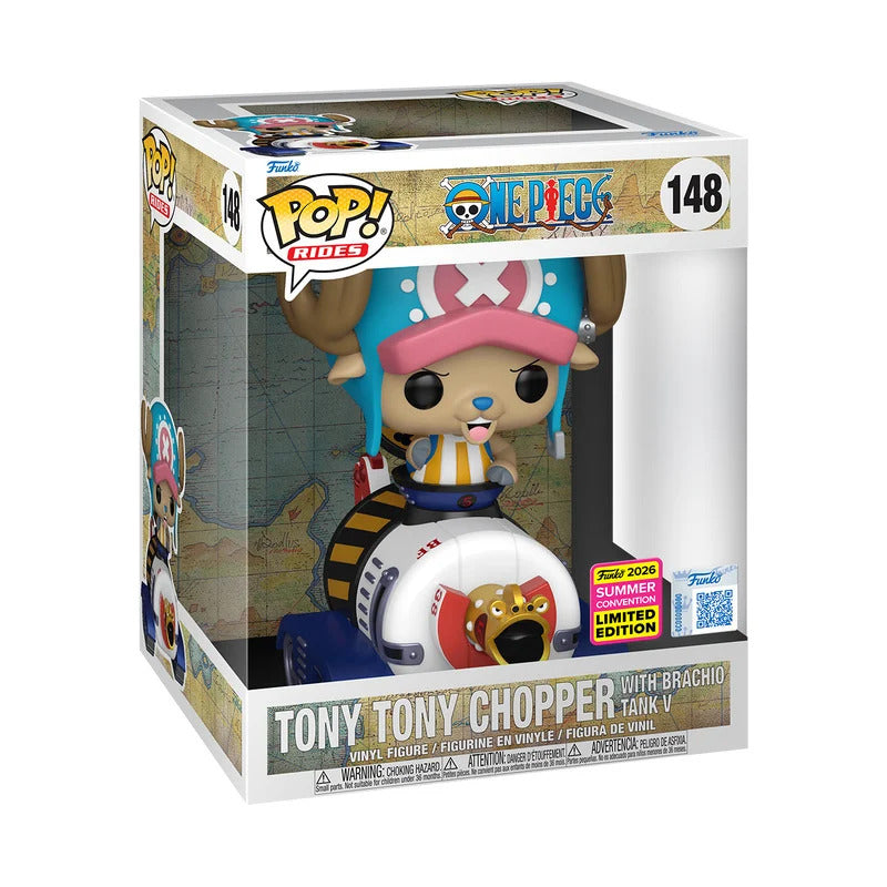FUNKO POP TONY TONY CHOPPER WITH BRACHIO TANK 148 EXCLUSIVO SUMMER CONVENTION ONE PIECE