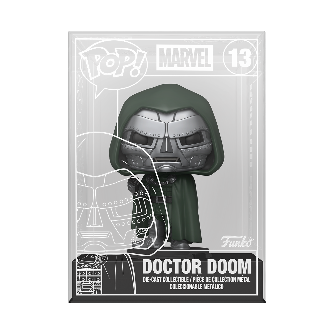 PREVENTA Funko Pop! Marvel - Avengers: Doomsday - Doctor Doom (Metallic) (1)